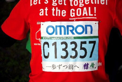 （3）Race bib with inspirational message