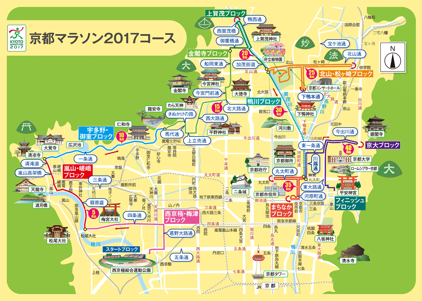 京都マラソン2017　コース